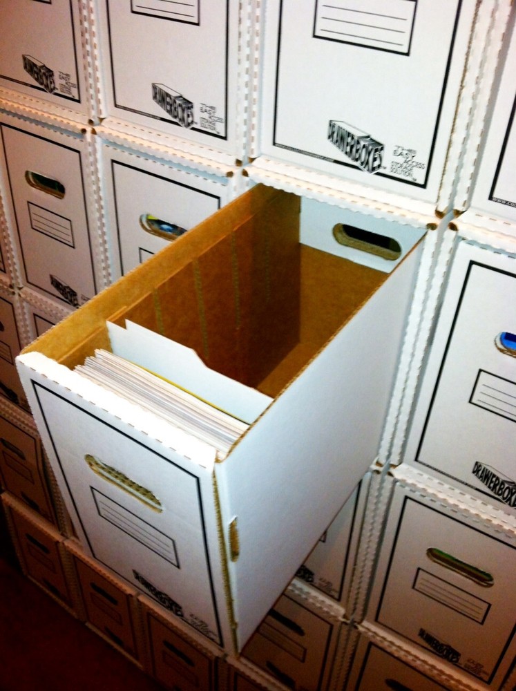 5 Pack LONG DrawerBoxes w/5 BoxSort Rails Comic Book Storage Boxes Stackable
