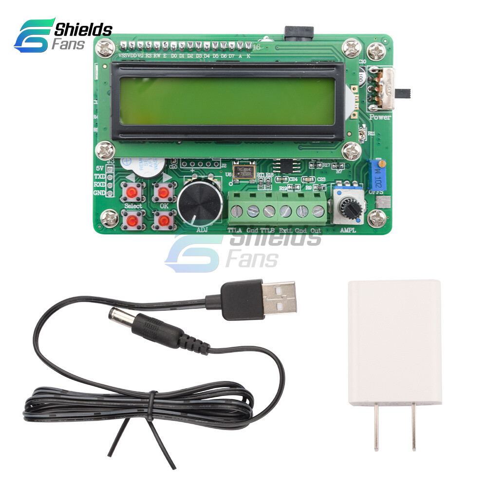 DDS Function 5MHz Signal Generator Module Sine/Triangle/Square Wave TTL Output D