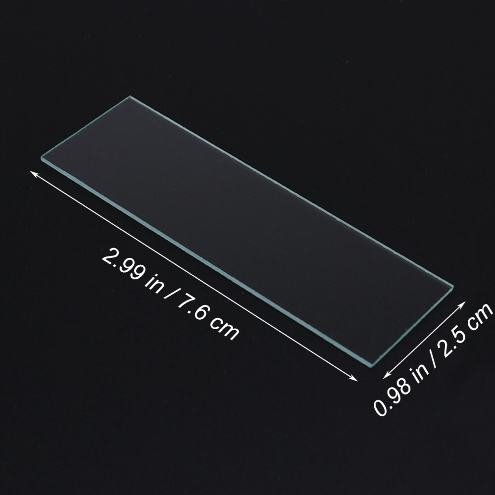 50 Slides Grade Specimens Microscope Slides Prepared Experiment Glass Slide