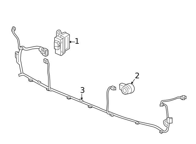 Genuine GM Parking Assist Control Module 42623830