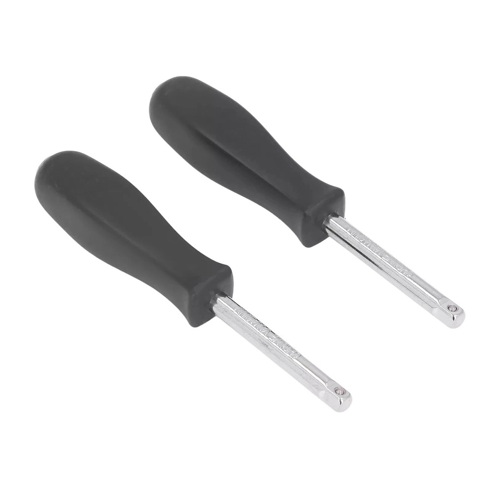 2 Piece CR-V Steel Drive Spinner Handle for 1/4" Square Socket Bits Extension