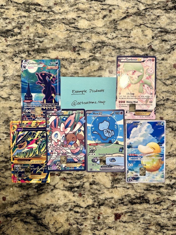 Custom Mega Charizard Ex Credit Card Sticker