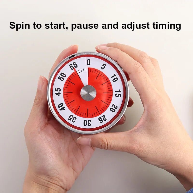 Mechanical Kitchen Timer 60min Countdown Cooking