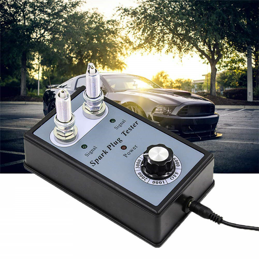 Car Spark Plug Tester Ignition Plug Analyzer Diagnostic Tool Dual Hole ELH