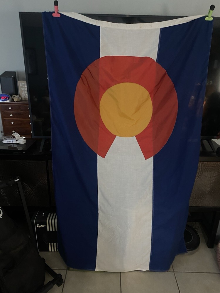 Vintage 6’ X 4’ Colorado State Flag