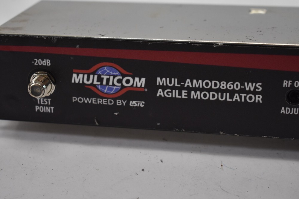 MultiCom Webmd high Bandwidth 860 Agile Modulator 60dBmV RF Output Level