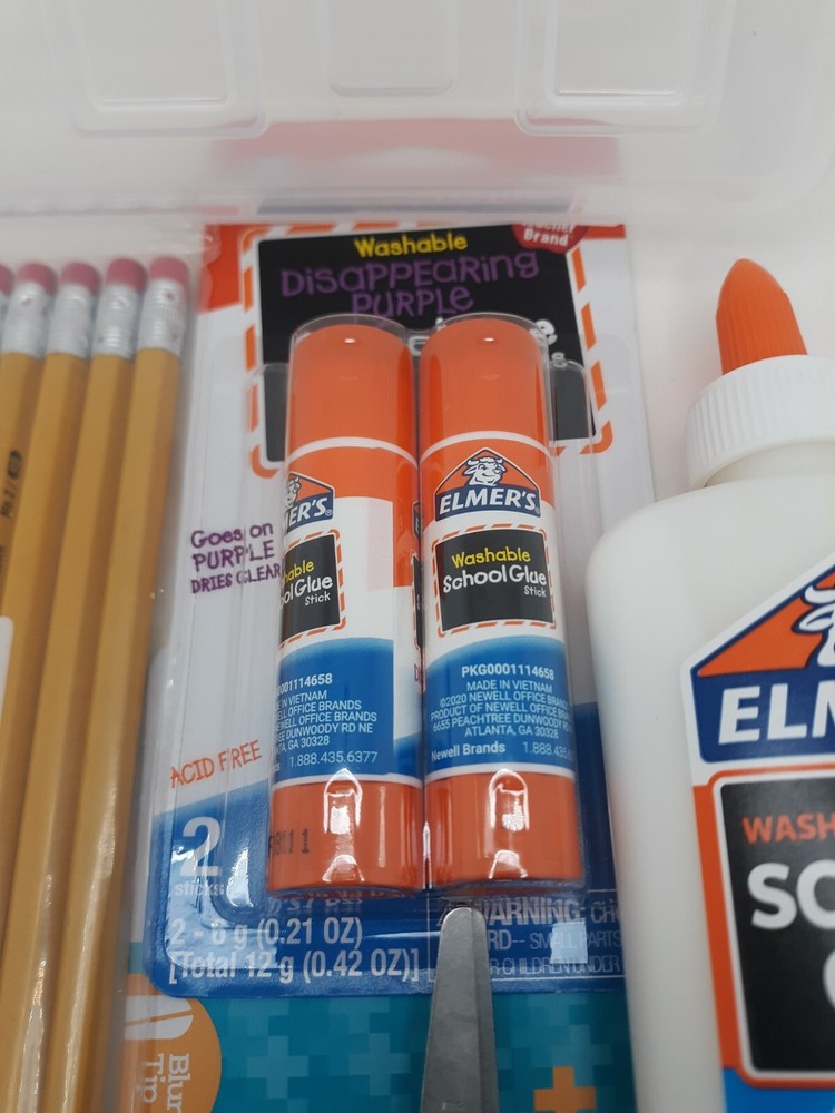 Schools Supplies Bundle kit (w/ Blue Scissors)