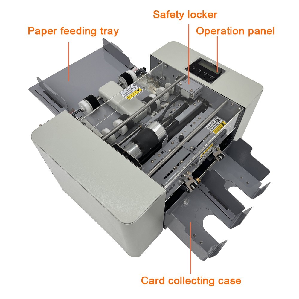 Fully Automatic Business Card Cutting Machine Automatic Paper Feeding 110V