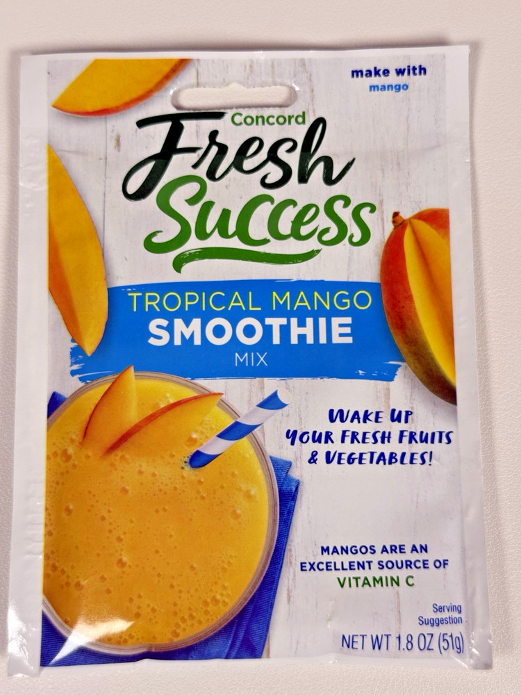 Concord Fresh Success Tropical Mango Smoothie Mix 1.8 oz Pouch