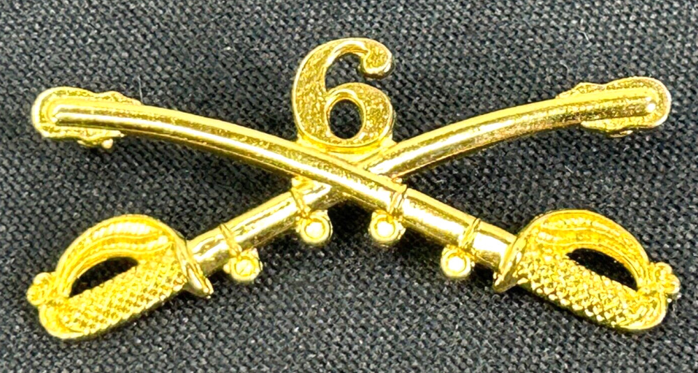 US Army 6th Cavalry Regiment Hat Badge