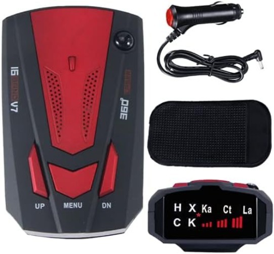 Comprehensive 360° Laser Radar Detector with Multi-Band Alerts - Enhanced Safety