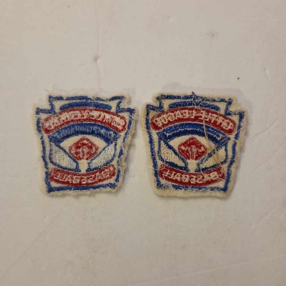 Vintage Little League Baseball Patch Lot (2)