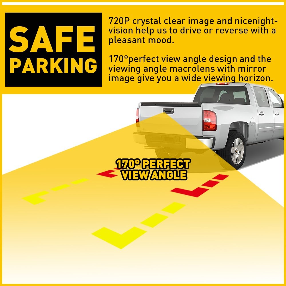 Tailgate Handle Rear with View Camera For 2008-2013 Chevrolet Silverado 1500 EOJ