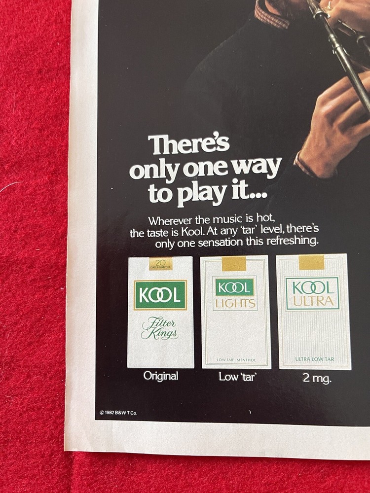 Vintage 1983 Kool Cigarettes Print Ad