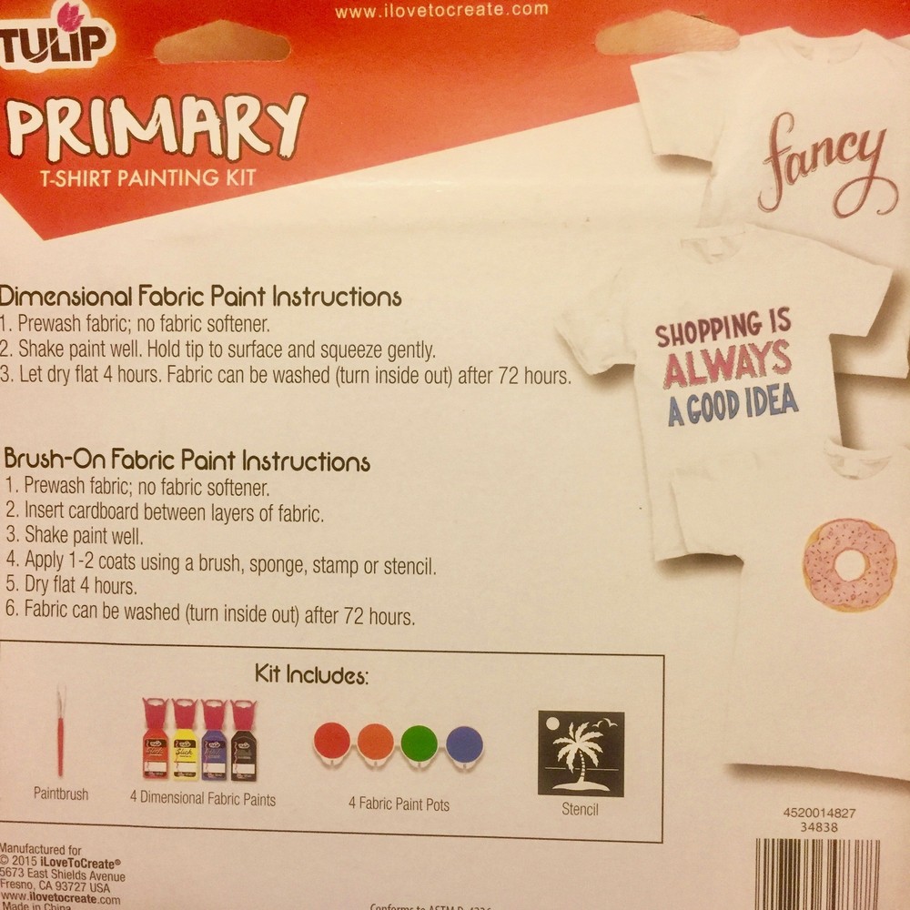 (2 Pack) T-Shirt Painting Kit (Bright)