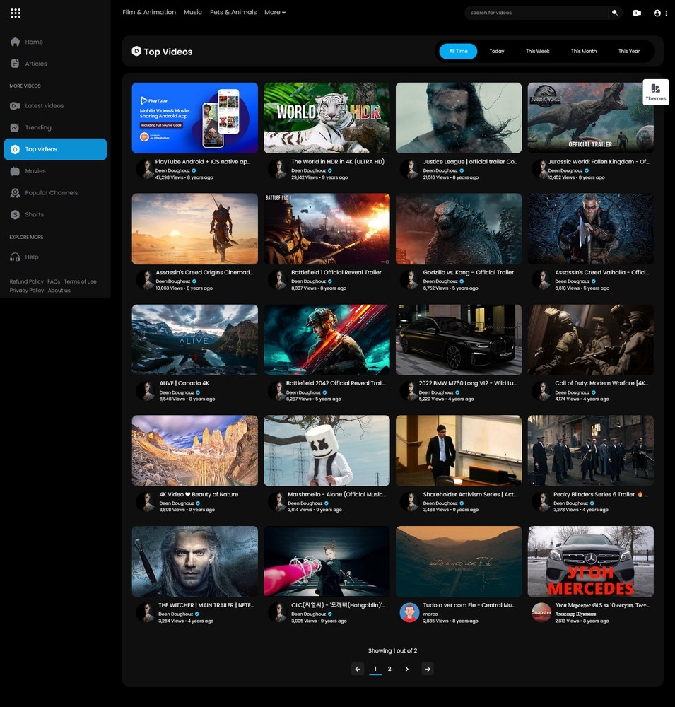 FreeTube - Ultimate PHP Video CMS Website | Video Sharing Platform | Streaming