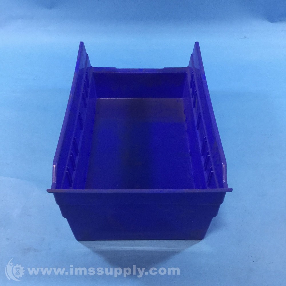 Akro Mils 30130 Blue, Plastic Shelf Storage Bin USIP