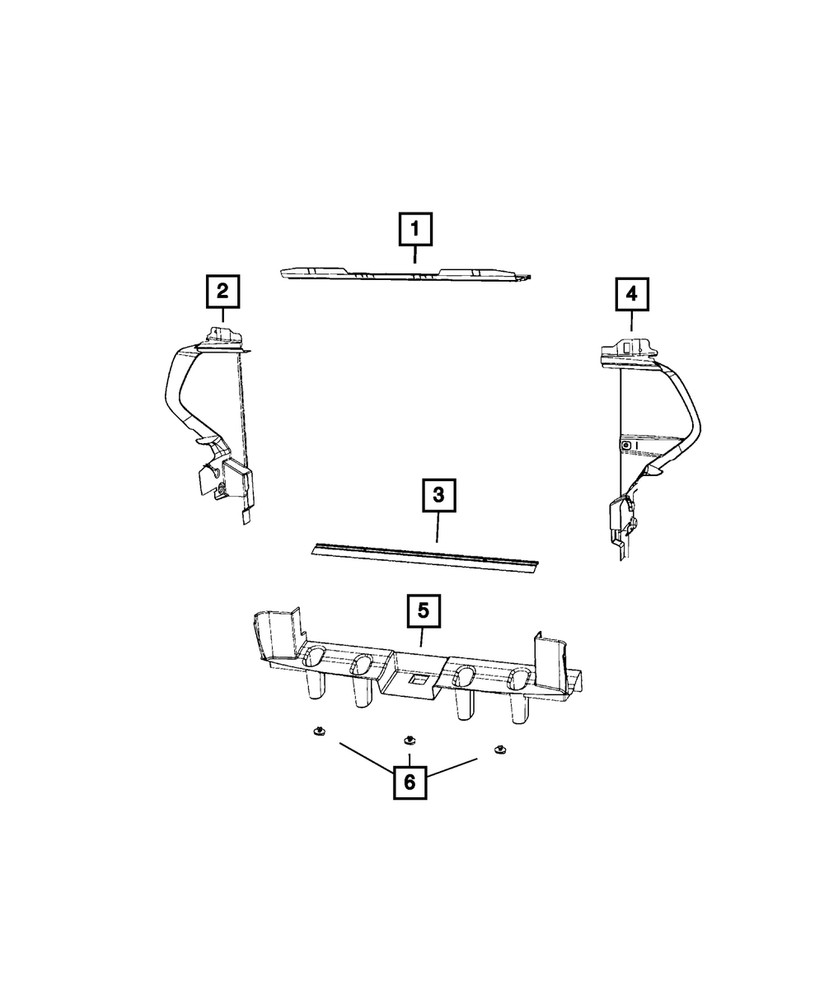 Genuine Mopar Cooling Module Seal 55038192AA