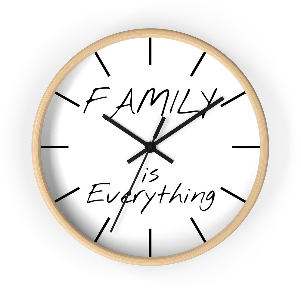 Family is Everything Wall Clock | Home Decor