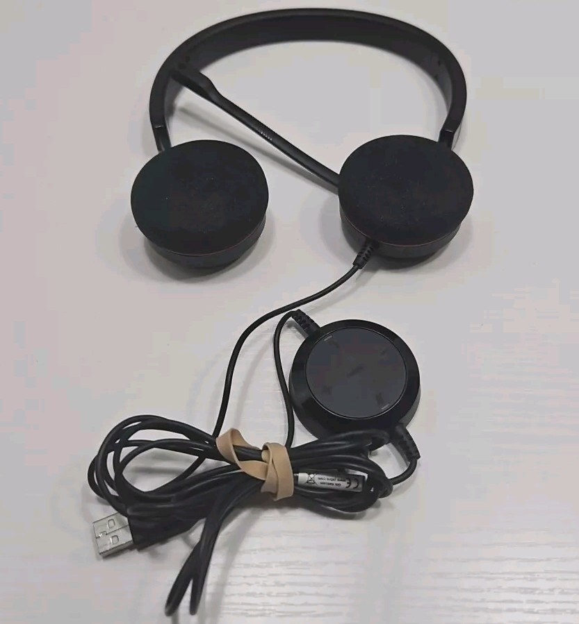 Jabra Evolve 20 MS Stereo Wired Headset / Headphones With Control Unit Tested