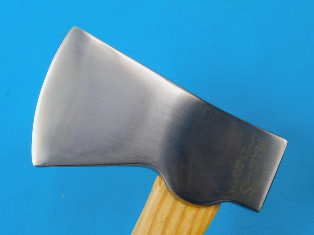 US Marbles Gladstone Belt Axe #9 Hatchet w/ Sheath Box