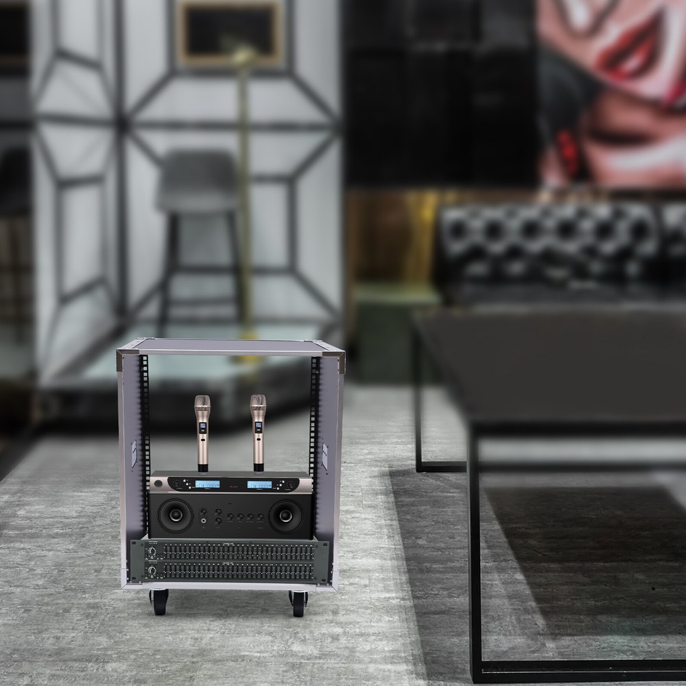 12U Rolling Network Server Data Cabinet Rack Equipment Rack Cabinet - 21" Deep