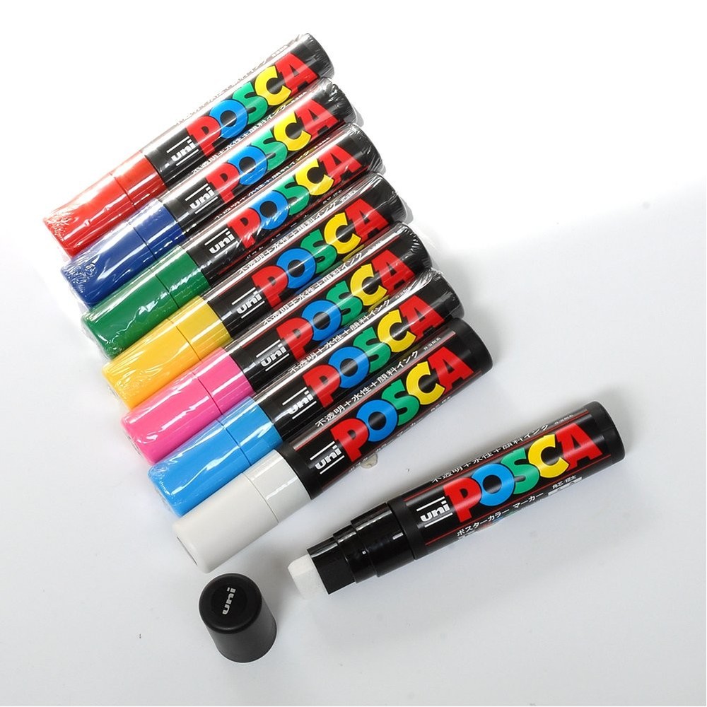 Uni Posca Extra Bold Marker, White PC17K.1