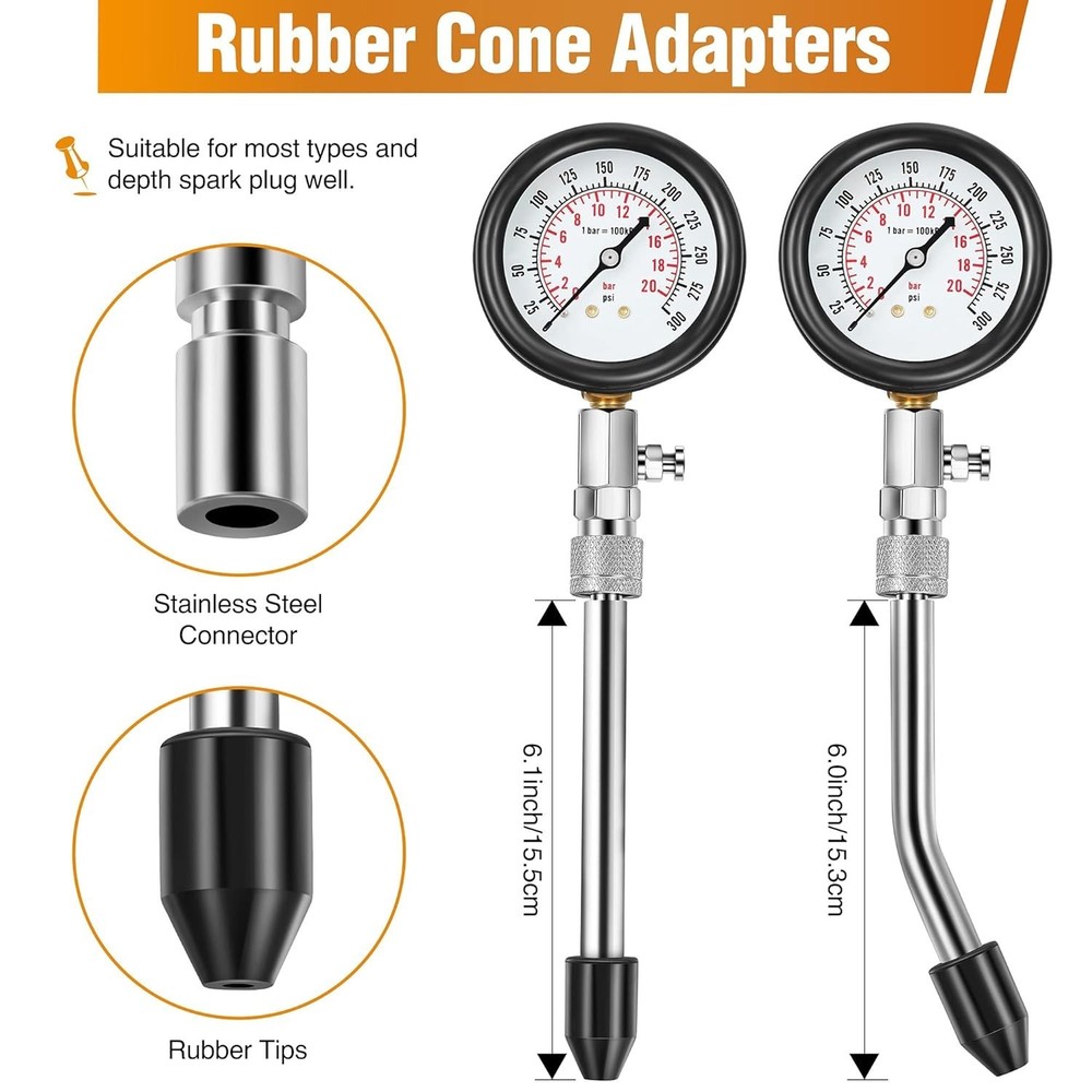 Car Compression Tester Kit with Spark Plug Tester
