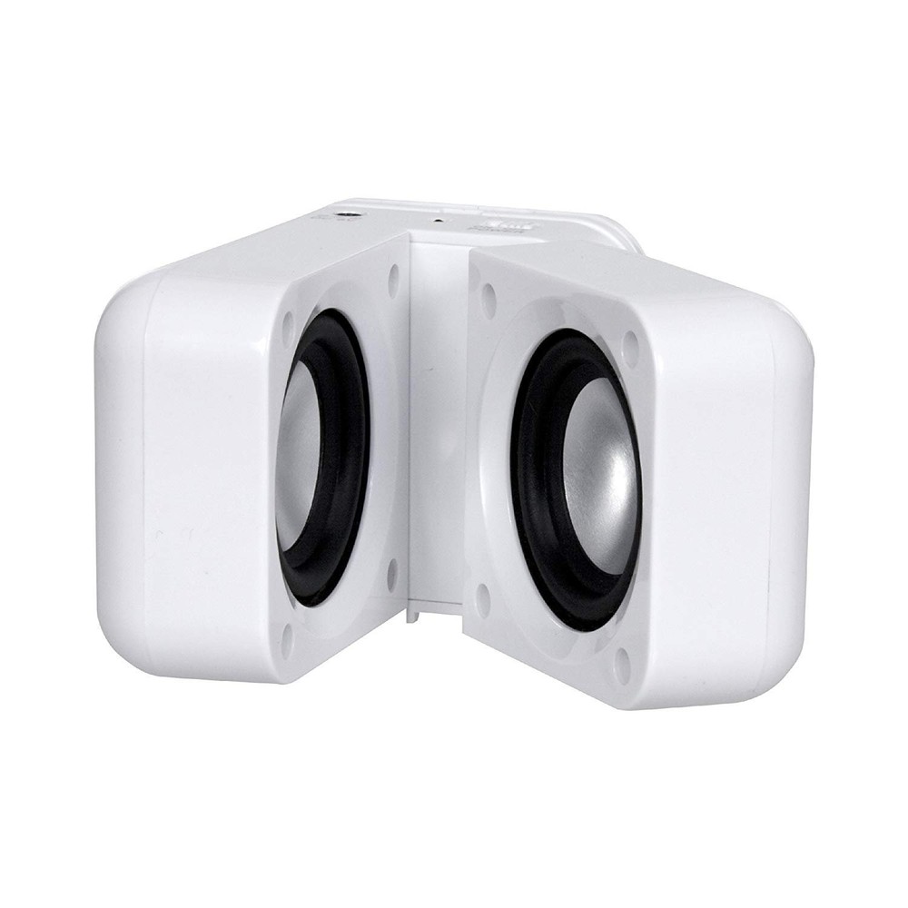 iSOUND 2X PORTABLE SPEAKER SYSTEM - DGIPOD-1560 - WHITE - RC 9071