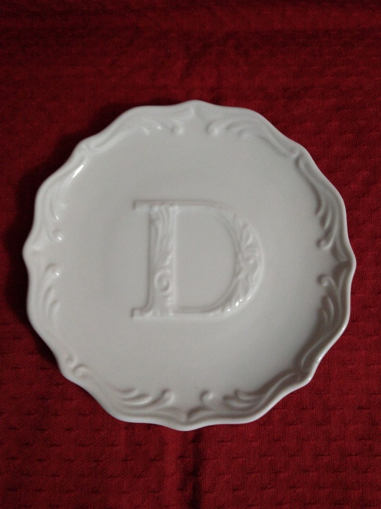 Lenox Initially Mine "D" Tidbit Plate 6"