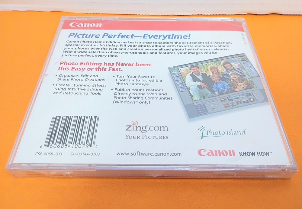 📸 CANON PHOTO Home Edition PC Computer Program CD for WIN 95 98 2000 & MAC OS