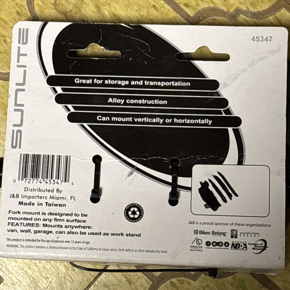 Sunlite bike block fork mount 45347