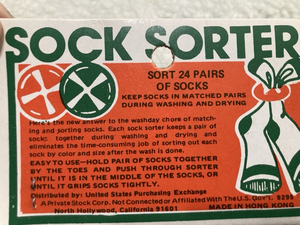 Vintage Pack Of Sock Sorters