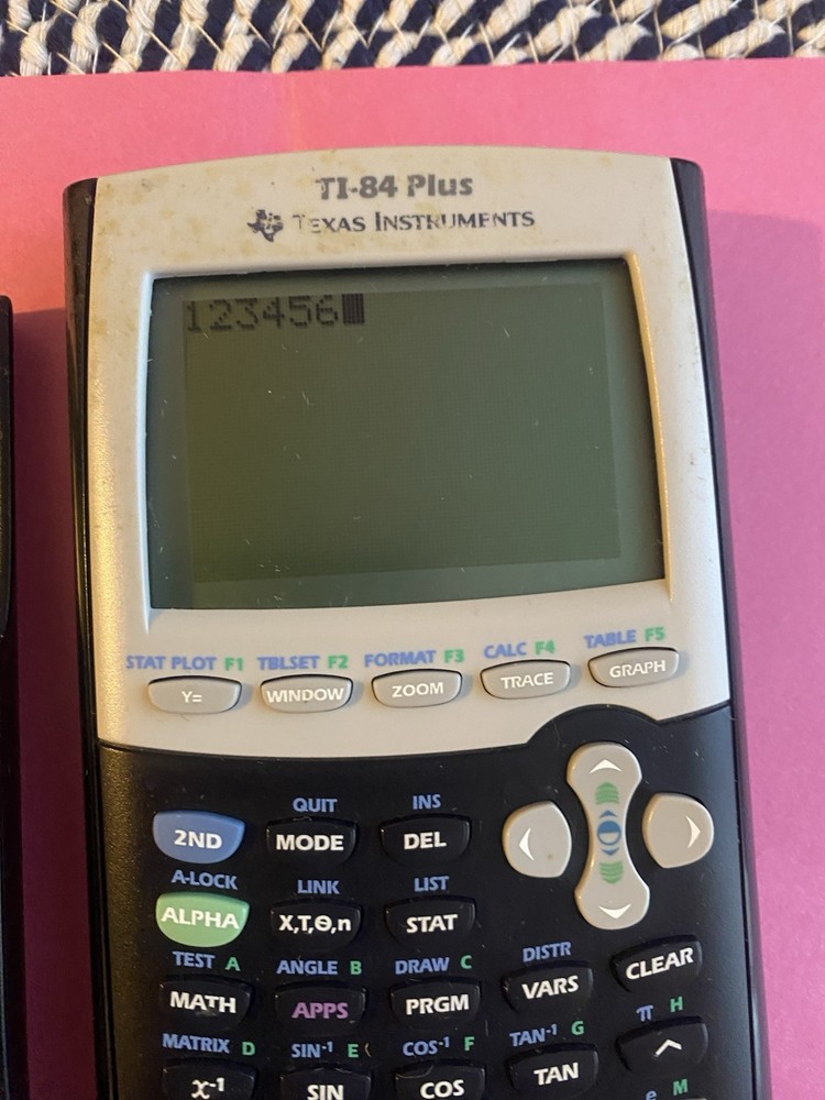 Texas Instruments TI-84 Plus Graphing Calculator Tested Working