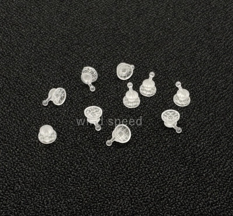 10PC Dental Orthodontic Ceramic Lingual Buttons Bondable Round Mesh Base Bracket