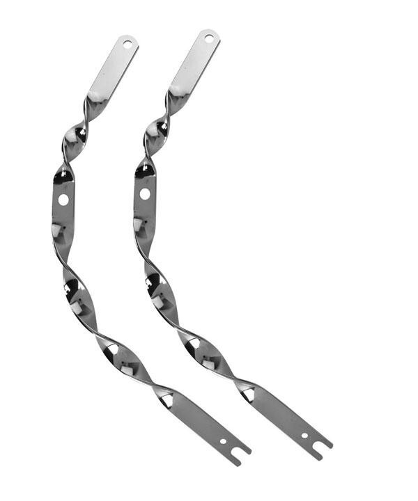 Chrome BACK LEGS Flat Twisted for 16" Bicycle Straight Classic Springer Fork New