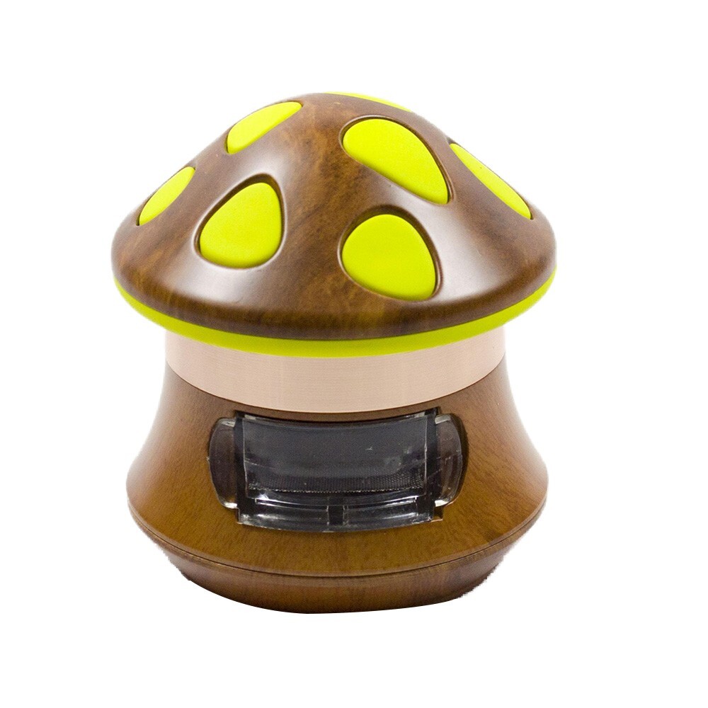 3" Premium 4 Layer Mushroom Grinder With Drawer Herb Spice Crusher for Kitchen