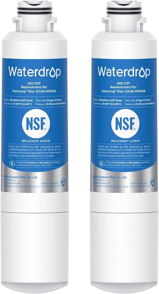 Waterdrop DA29-00020B Refrigerator Water Filter,Replacement for Samsung® HAF-CIN