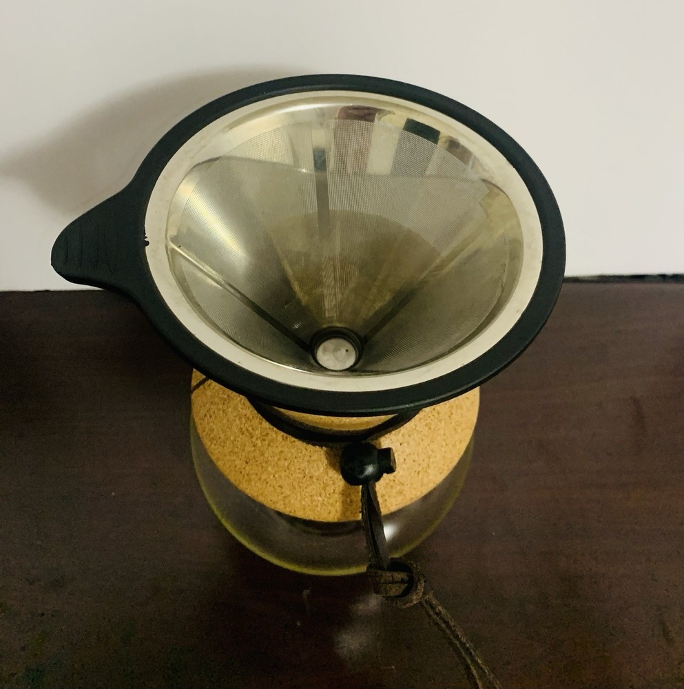 8 Cup Bodum 34 Oz Pour Over Coffee Maker Permanent Filter Borosilicate Glass