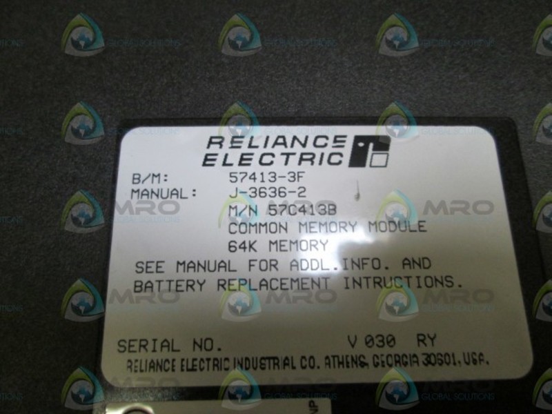 RELIANCE ELECTRIC MEMORY MODULE 57413-3F UNMP