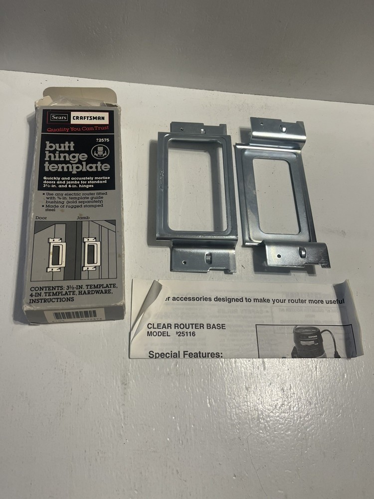 - Butt Hinge Template Carpenter Door Tool Sears Craftsman