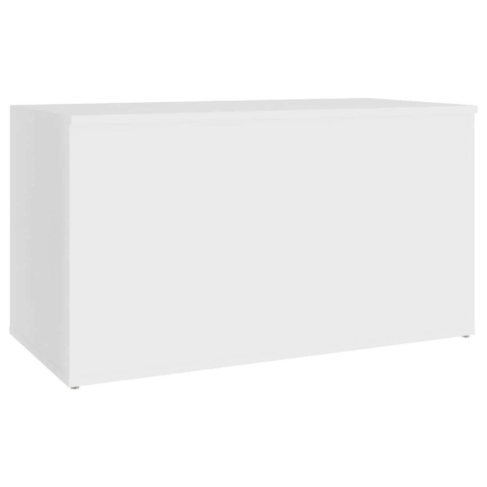 NNEVL Storage Chest White 84x42x46 cm Engineered Wood