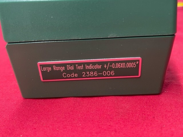 INSIZE 2386-006 Large Range Dial Test Indicator, 0-0.06"