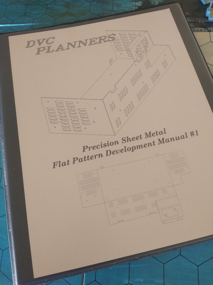 DVC Planners Precision Sheet Metal Layout Manual #1, flat pattern training! Trig