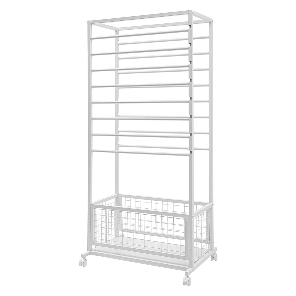 16-Layer Organizer Rack, Storage Shelf, Floor Standing Ribbon Display Rack US!