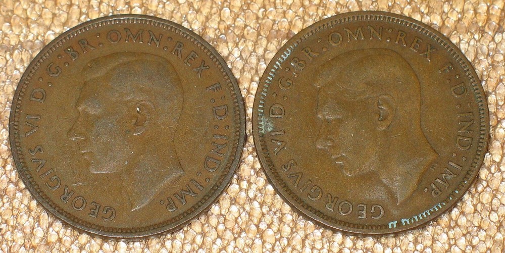 Old Canadian And British Pennies