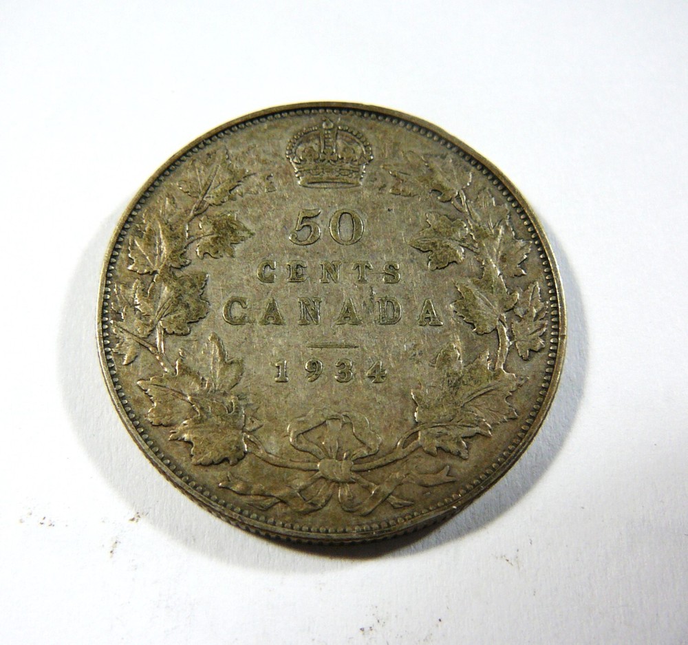 Canada 1934 Silver 50 cents