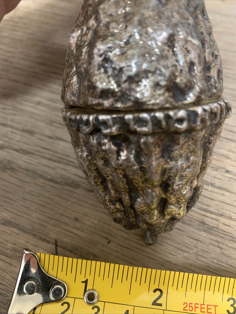 Jewish Etrog sterling Silver 925 box 94.2 gr