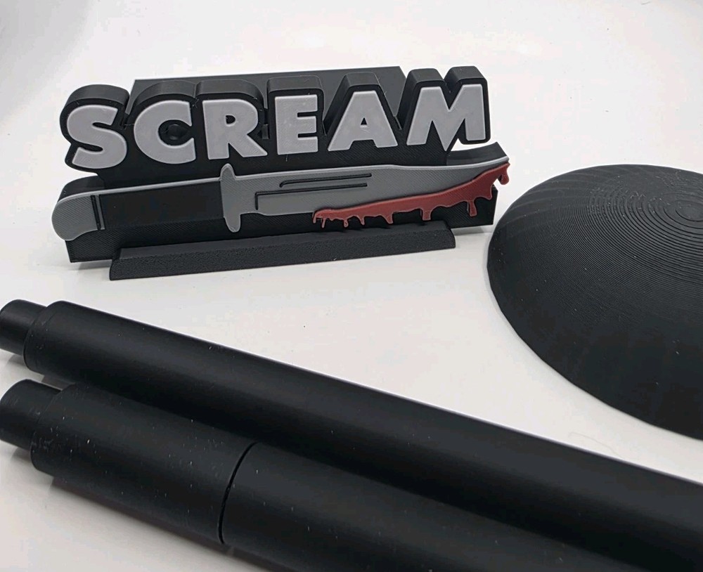 Scream Ghostface Mask Display Stand Horror Prop Holder V2