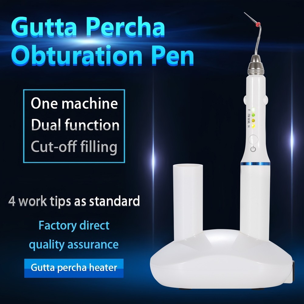 Dental Wireless Gutta Percha Obturation System Endo Heated Pen +4*Heated Tips